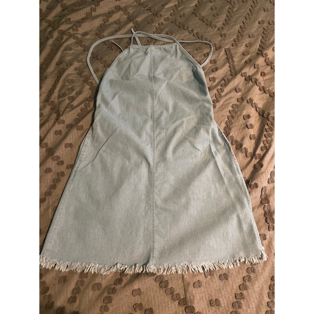 Denim like dress- open back